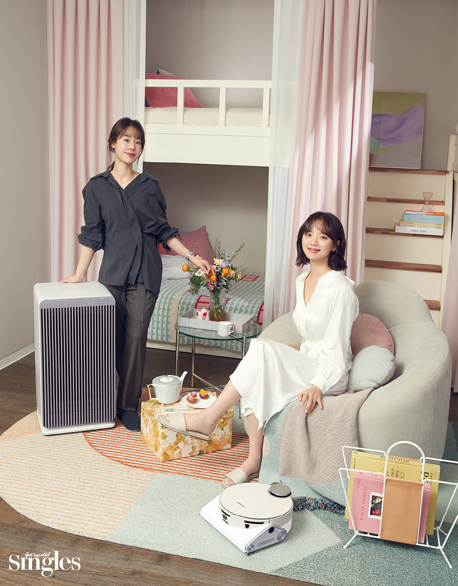 하트시그널 출연진이 삼성전자 비스포크 가전과 함께한 싱글즈 화보